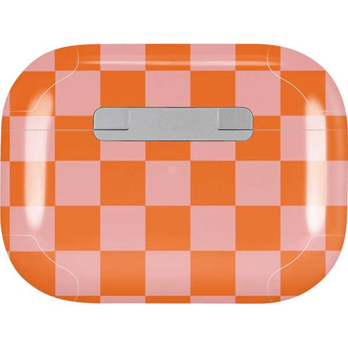 Orange Checkered Apple AirPods Pro Skin